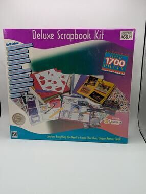 Vintage 1997 Thompson 1700pc Scrapbook Kit Photo Album Memory Book New/Sealed